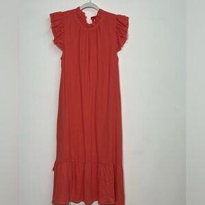 Victoria Dunn Lounge dress, size XL, NWT, orange